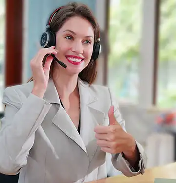 Customer Support Representative Assisting a Client