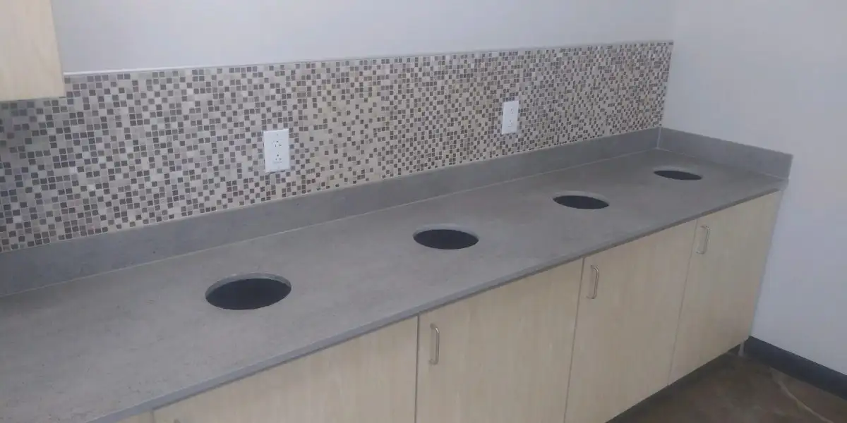 Premium Commercial Kitchen Countertops by AA Granite Fabrication Center